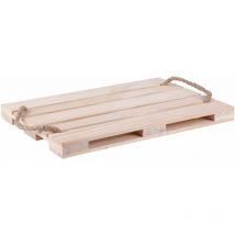 Urban Living - Plateau de présentation en bois Palette - l. 38 x l. 28 cm