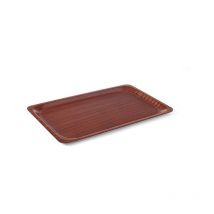 Plateau de serveur antidérapant en bois en euronorm