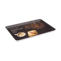 Plateau de Service Mélaminé 'Café' 30cm Noir