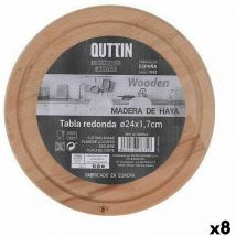 Table de serving Quttin round ø 24 x 1.7 cm (8 pièces)