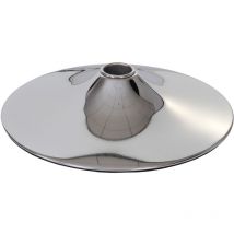 Plateau de sol pour tabouret de bar, chaise pivotante, chaise de salle à manger, chromé, ø 38,5cm