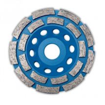 Plateau de surfaçage diamanté 125 x Al. 22,23 x Ht. 4,8 / 5 mm béton, matériaux de construction