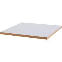 Plateau de table carré blanc 60cm La Villette