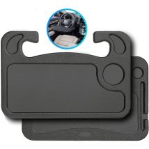 Plateau de Volant de Voiture, Double-Face Plateau Repas Voiture, Portatif Bureau de Volant de Voiture, Table de Volant de Voiture pour Les Repas, La