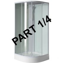 Plateau douche AIGO 900x900 mm, accessoires, siphon, porte douche et douche, composant 1/4