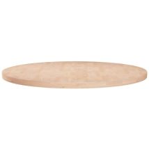 Plateau et Dessus de table rond Ø70x2,5 cm Bois de chêne massif non traité 19254