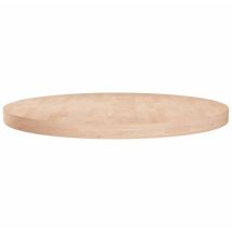 Maison Chic - Plateau et Dessus de table rond Ø80x4 cm Bois de chêne massif non traité 28180