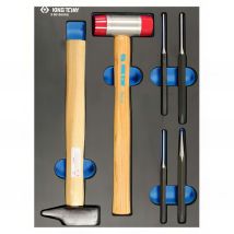 King Tony - Module mousse + pp 6pcs marteaux chasses