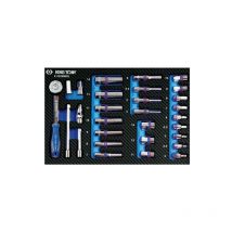 Module mousse + pp 29 pièces 1/4 4-14mm Courtes et Longues - King Tony