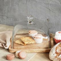 Cloche sur plateau 17x23x23cm