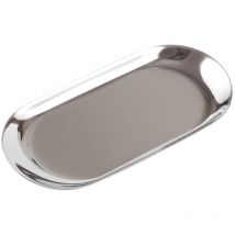 Plateau ovale de style nordique, plateau de service de rangement de bijoux ovale, plateau de collation en acier inoxydable, rangement en métal,