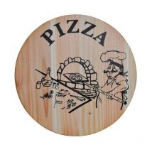 Plateau Pizza Sapin Naturel 33 Cm
