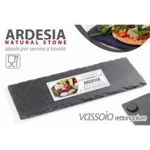 Argonauta - x24 Plateau plat en ardoise 30 x 10 cm pour la maison, les pubs ou les restaurants