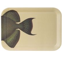 Plateau en bambou poisson 43 cm – Accessoire de table décoratif