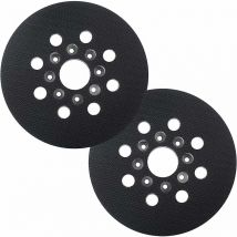 Plateau Ponçage 125mm pour Bosch pex 220 a/gex 1251 ae/pex 220 ae, Skil 7402/7490 - Lot de 2