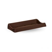 Rectangulaire sous jardinière Genesis 80 cm - Chocolat