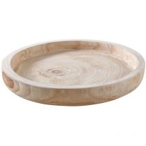 Plateau rond en paulownia Diamètre 35 cm