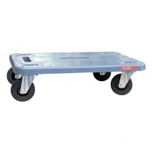Fimm - Plateau roulant polypropylène, roues caoutchouc, charge utile 210 kg