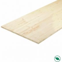 Plateau sapin massif lamellé collé abouté 1450 x 800 x 28 mm - pefc 70%