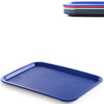 Plateau Fast Food en polypropylène 35x45cm - bleu