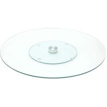 Plateau tournant en verre 45 cm