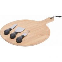 Planche à fromage, bambou, 3 couteaux inclus