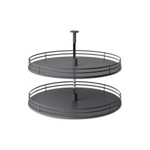 Plateaux tournants rond Ellite - 830BE - ø plateau 705 hauteur 670 mm - anthracite Inoxa