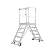 Plateforme mobile 2x3 marches - Hauteur max. de travail 2.73m - 688903-P