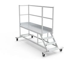 Plateforme roulante 4 marches - Hauteur max. de travail 2.80m - PTF204D-RS