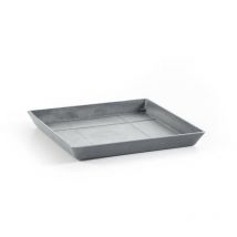 Platillo Cuadrado 40 Azul Gris - 35,5 x 35,5 x h. 3,5 cm Ecopots