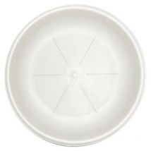 Platillo Redondo Cm. 35 Blanco Para Maceta Bama