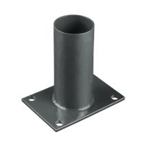 Easycloture - Platine de fixation diamètre 60 mm pour portillon grillagé Gris anthracite