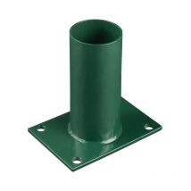 Easycloture - Platine de fixation diamètre 60 mm pour portillon grillagé Vert