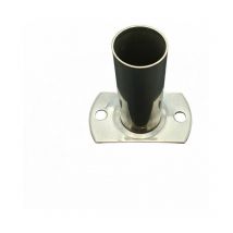 Platine De Fixation Echelle Piscine Hors Sol Bois Blanche 100759 Sans Visserie L'Unité