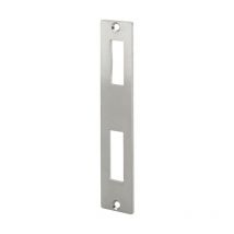 Patine de gâche, double empennage, 40x172mm