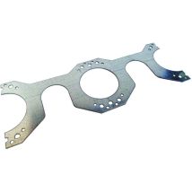Platine double pour fixation de boitiers à encastrer