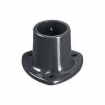 Dirickx - Placa atornillable de aluminio gris Univers, Al.8 x An.11 x P.11 cm