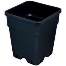 Platinium - Pot plastique noir carré - 0,5L