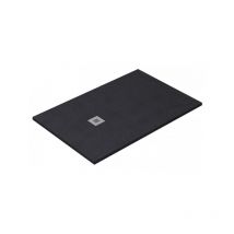 Tegler - Plato de ducha Ardesia extraplano y antideslizante gel coat grafito Valvula incluida 70X110 Ral 7015 - Gris Grafito
