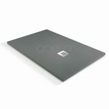O'design - Plato de ducha Solidstone - 120 x 90 - Gris basalto - Alicante