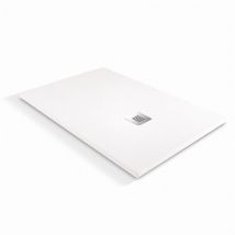O'design - Plato de ducha Solidstone - 100 x 80 - Blanco - Alicante