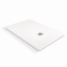 O'design - Plato de ducha italiano Solidstone - 90 x 90 - Blanco - Alicante