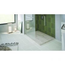Ondee - Plato de ducha naturo - Recortable - Resina - Madera - Extra-plano - 80x120cm