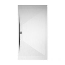 Mirlo - Plato de ducha pizarra edis blanco 90x190 cm rejilla color