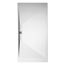 Plato de ducha pizarra EDIS BLANCO 90x210 cm rejilla inox