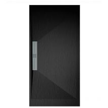Mirlo - Plato de ducha pizarra edis negro 90x130 cm rejilla inox