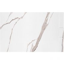 Plato de ducha REA bazalt carrara white 80x100