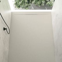 Plato de ducha resina COVER CREMA 80x110cm