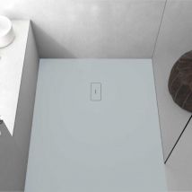 Stano. - Plato de ducha resina fusion ceniza 70x180cm