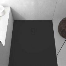 Stano. - Plato de ducha resina fusion negro 90x180cm